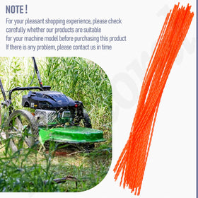 Fennoral trimmer line in lawn care use on a universal mower