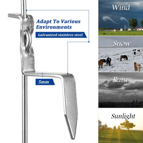FENSMILE Fence Shock galvanised spring steel body ensures long-lasting posts.
