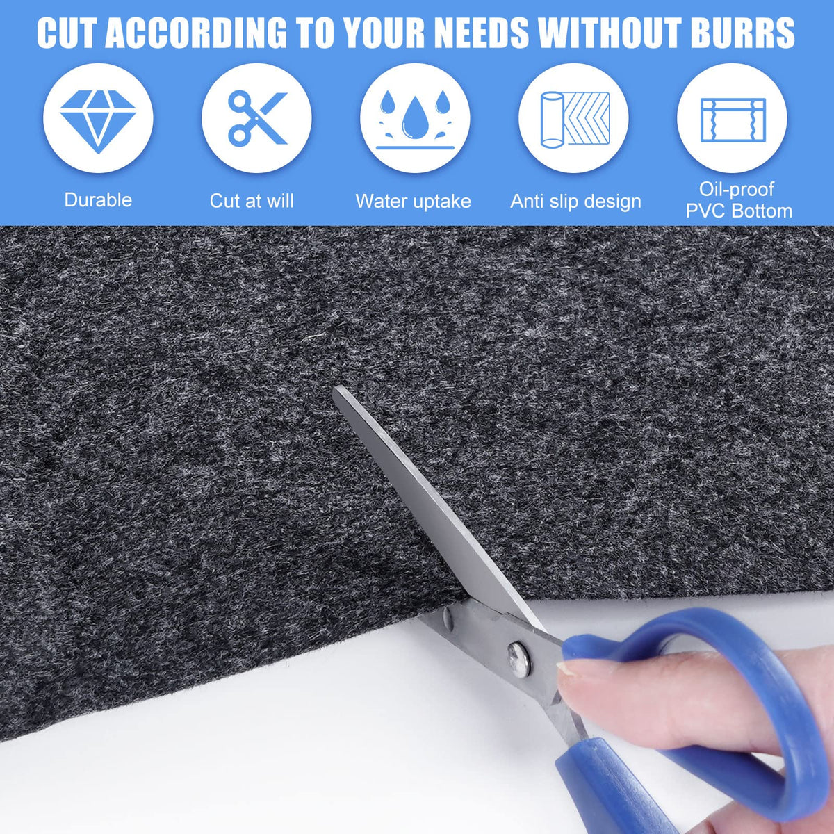 FENXAM round hot tub mat edge detail highlighting protective, non-slip flooring