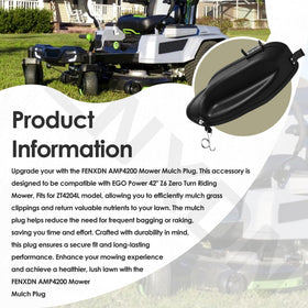 Easy installation of FENXDN AMP4200 mulch plug on compatible mowers