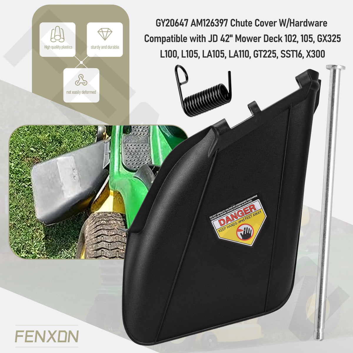 FENXDN kit includes mounting hardware to simplify installation on your deck today.