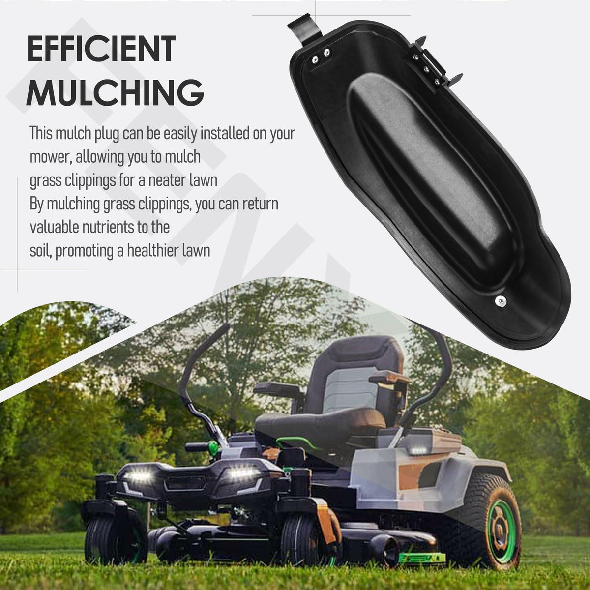 ZT4204L compatibility with EGO 42-inch mowers shown by AMP4200 plug