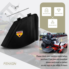 FENXDN Quest E-Series compatibility shown on Ex-Mark mower.