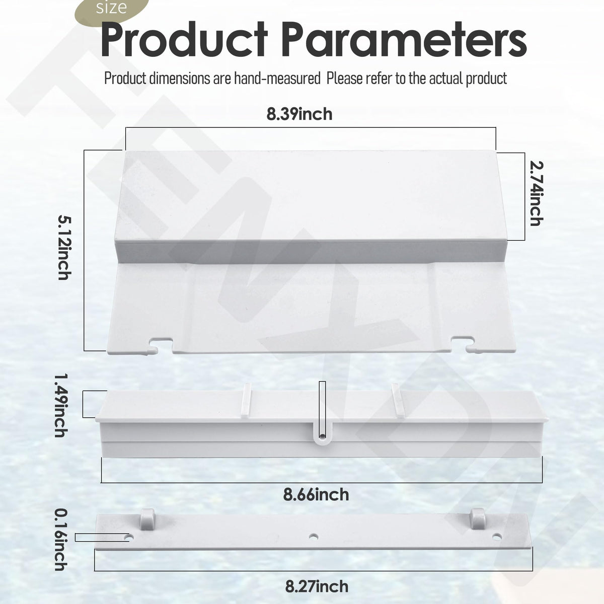 FENXDN SP1070 Weir Flap Door with precise 8-7/16 by 5-1/4 by 1-1/8 inches