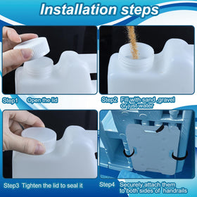 Feoang four-sided handle for easy lifting and placement of weights