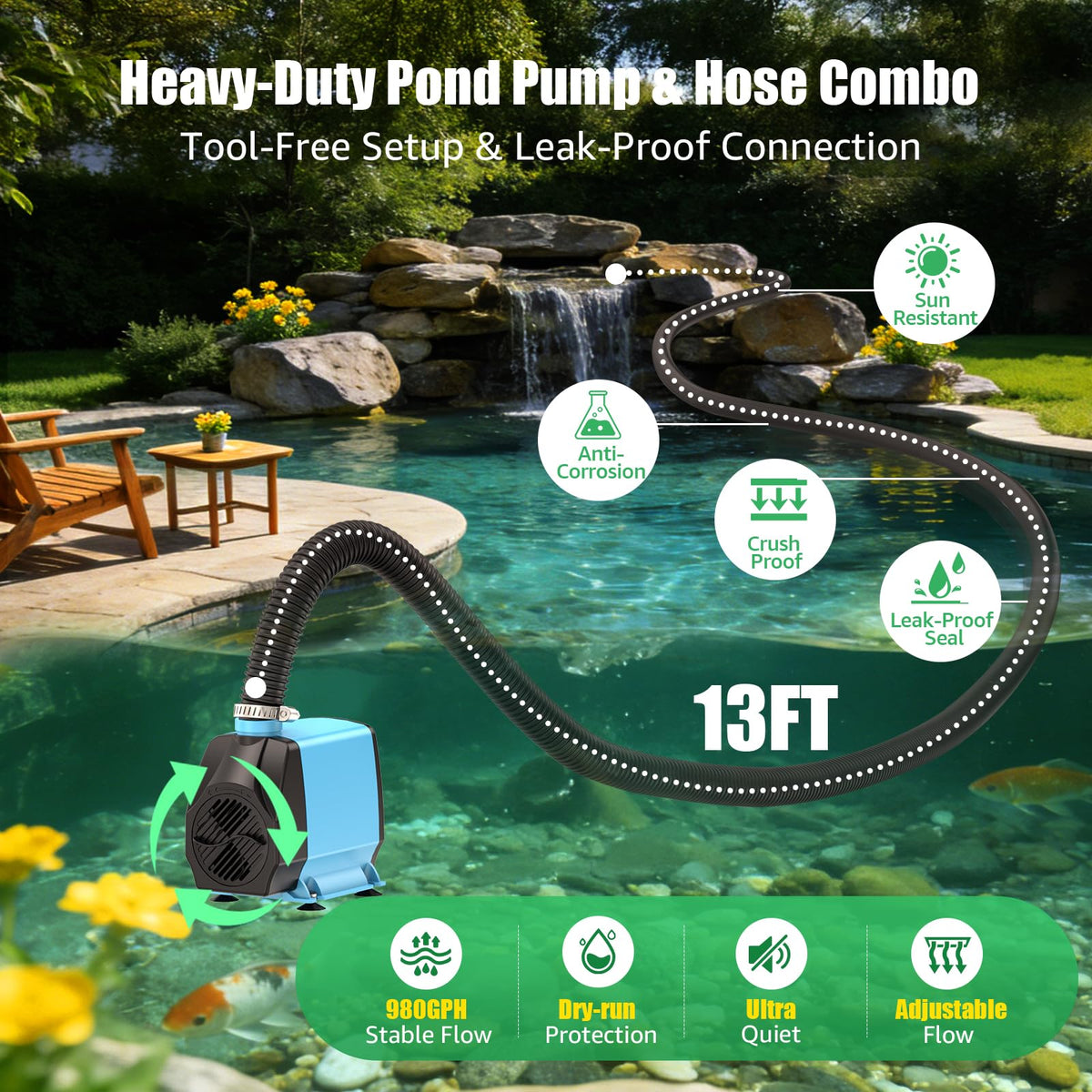 FEOXSHAL bio balls and filter rings support beneficial bacteria growth.