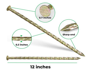 Fercery spiral spike for paver edging with strong stability.