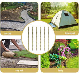 Fercery 12-inch stake anchors tents and camping gear securely.