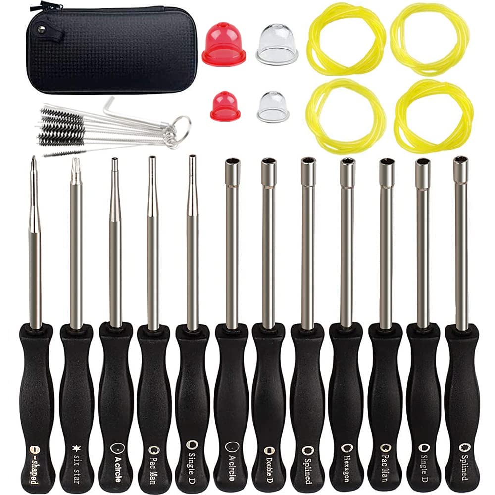 Ferilter 12-piece carburetor adjustment tool set with varied ends for precise tuning