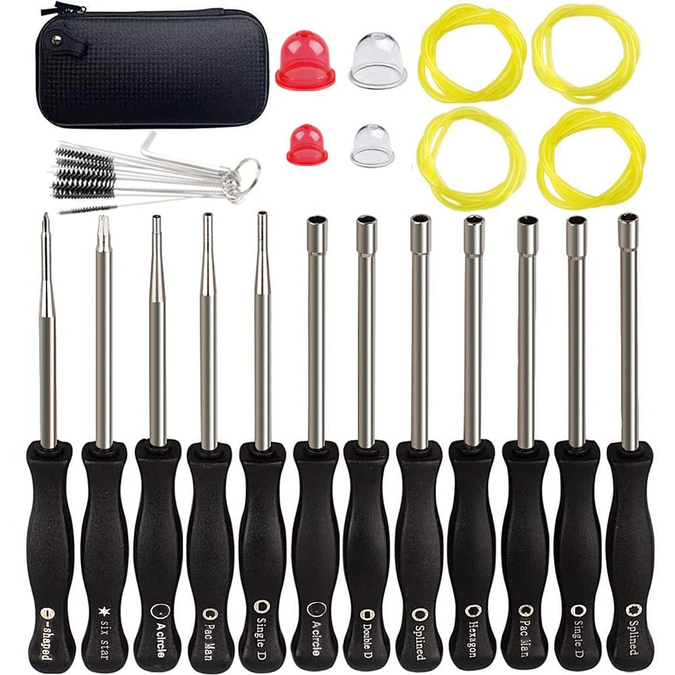 Ferilter 12-piece carburetor adjustment tool set with varied ends for precise tuning