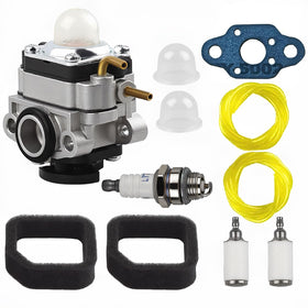 Ferilter 753-06258A carburetor close-up for Ryobi full-crank 2-cycle engine, supports reliable starts.
