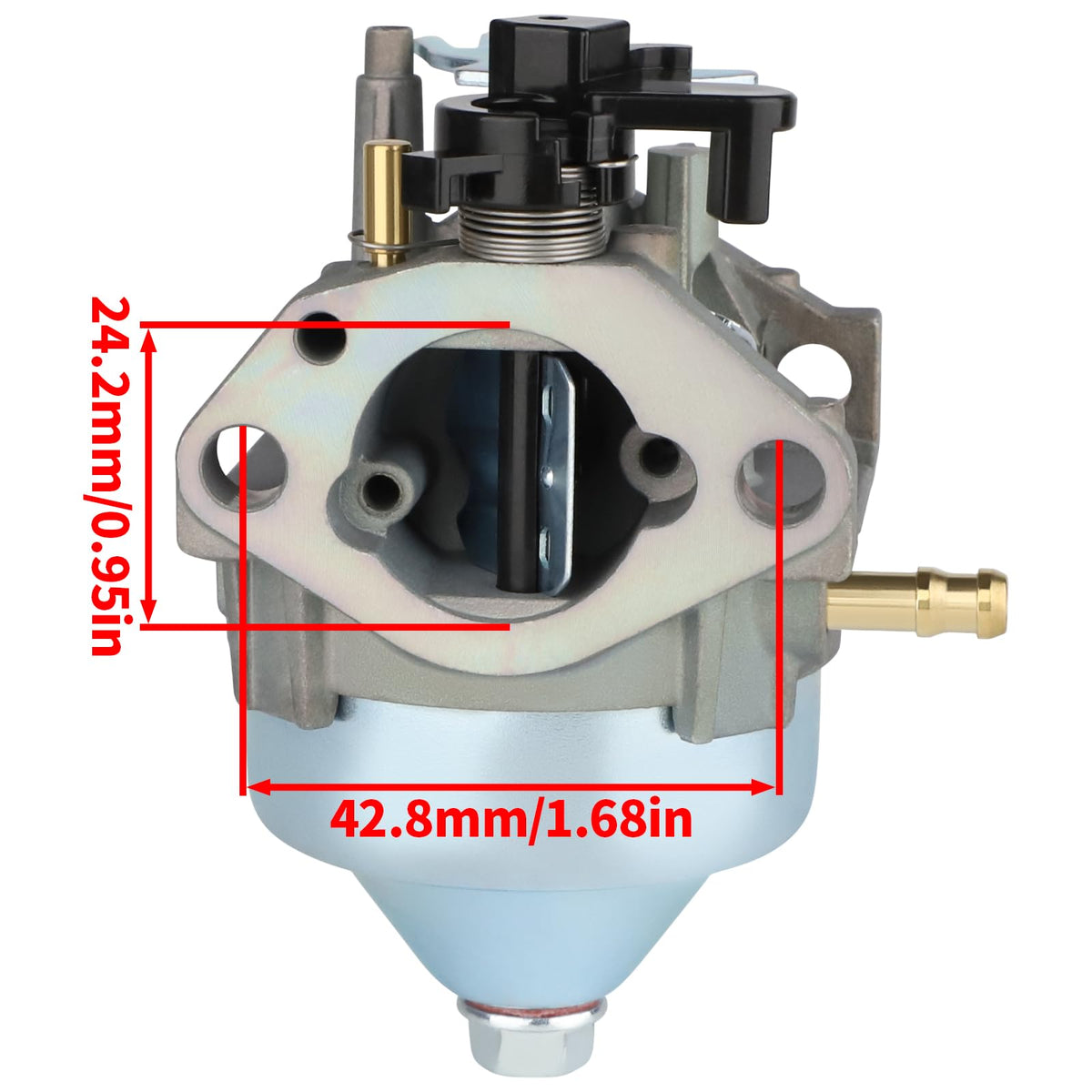 Ferilter carburetor assembly view highlights compatibility for lawn mowers.