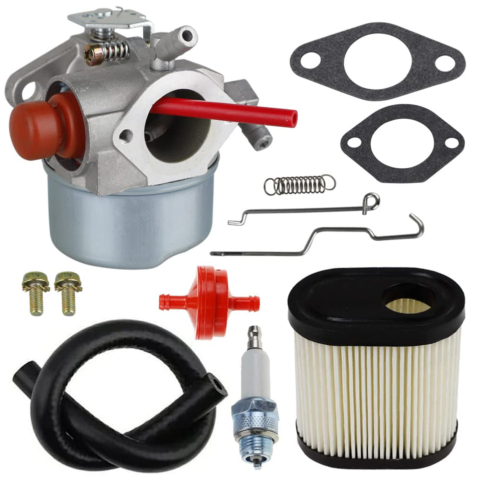 Ferilter Tecumseh LEV195XA carburetor front view shows precise fit for Tecumseh engines