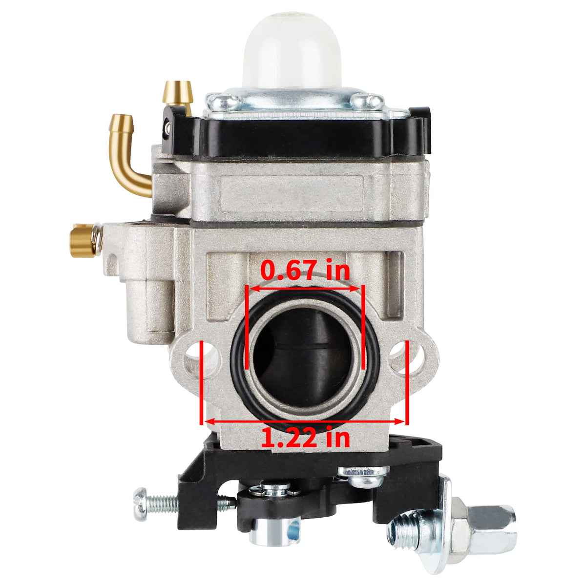 Ferilter primer bulb for easy starting and smooth fuel priming
