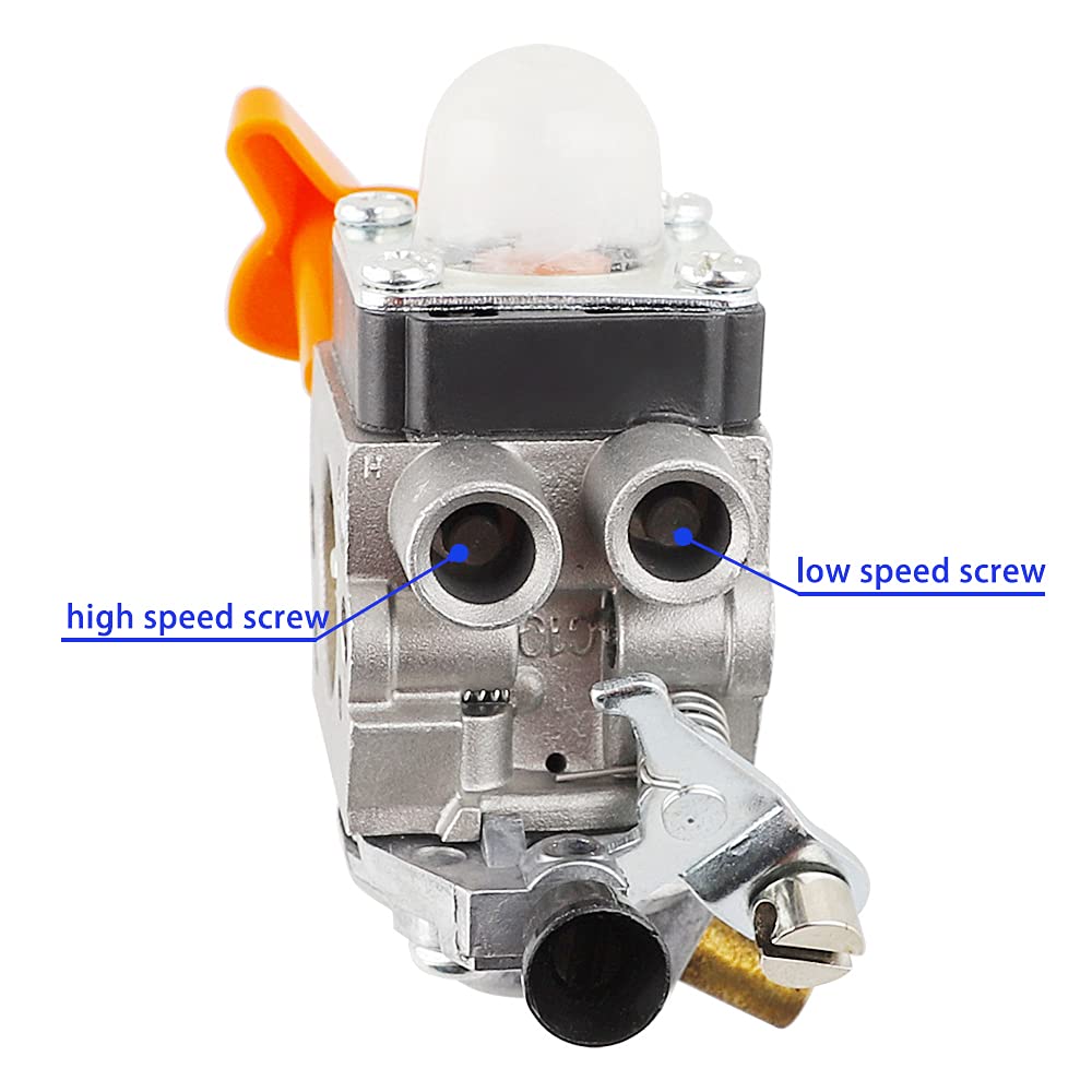 Ferilter STIHL FS87 carburetor part image, replacement to help start-ups and steady edger performance.