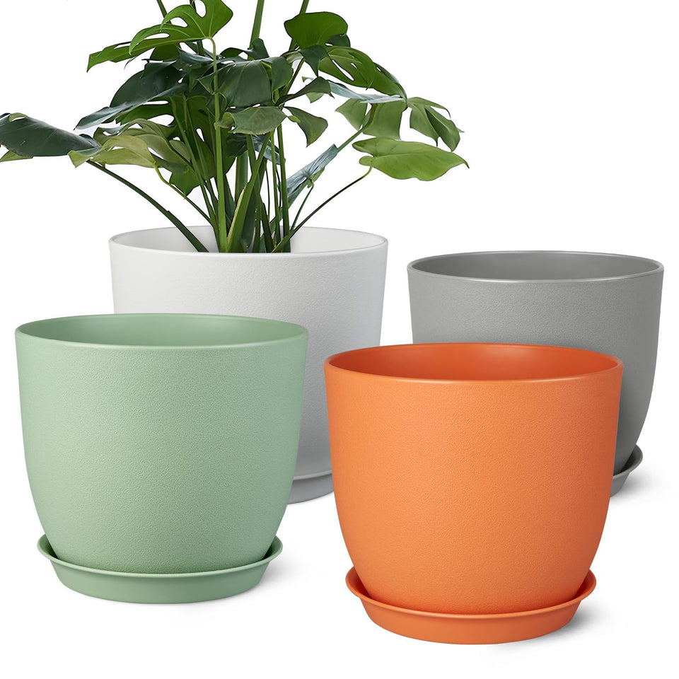 Ferlypote 8 inch pot with mesh drainage holes for healthy root airflow.