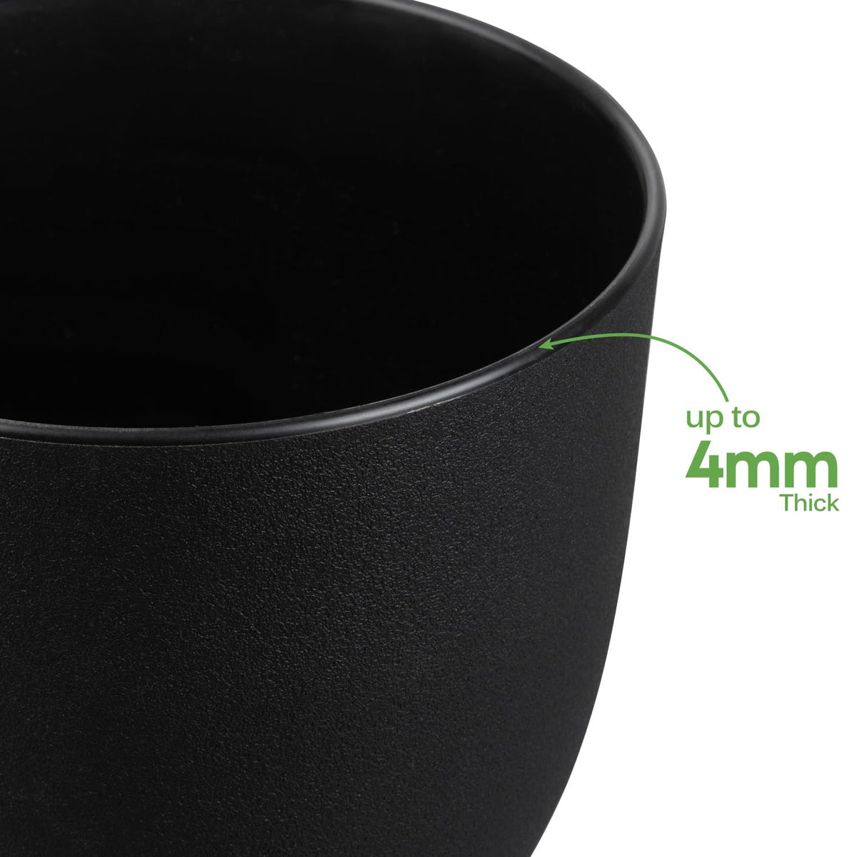 Ferlypote matte-finish pot blends with home decor for a modern look.