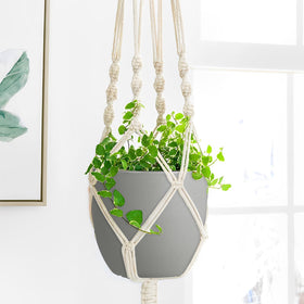 Ferlypote pot shown with flowers for versatile home or patio decor.