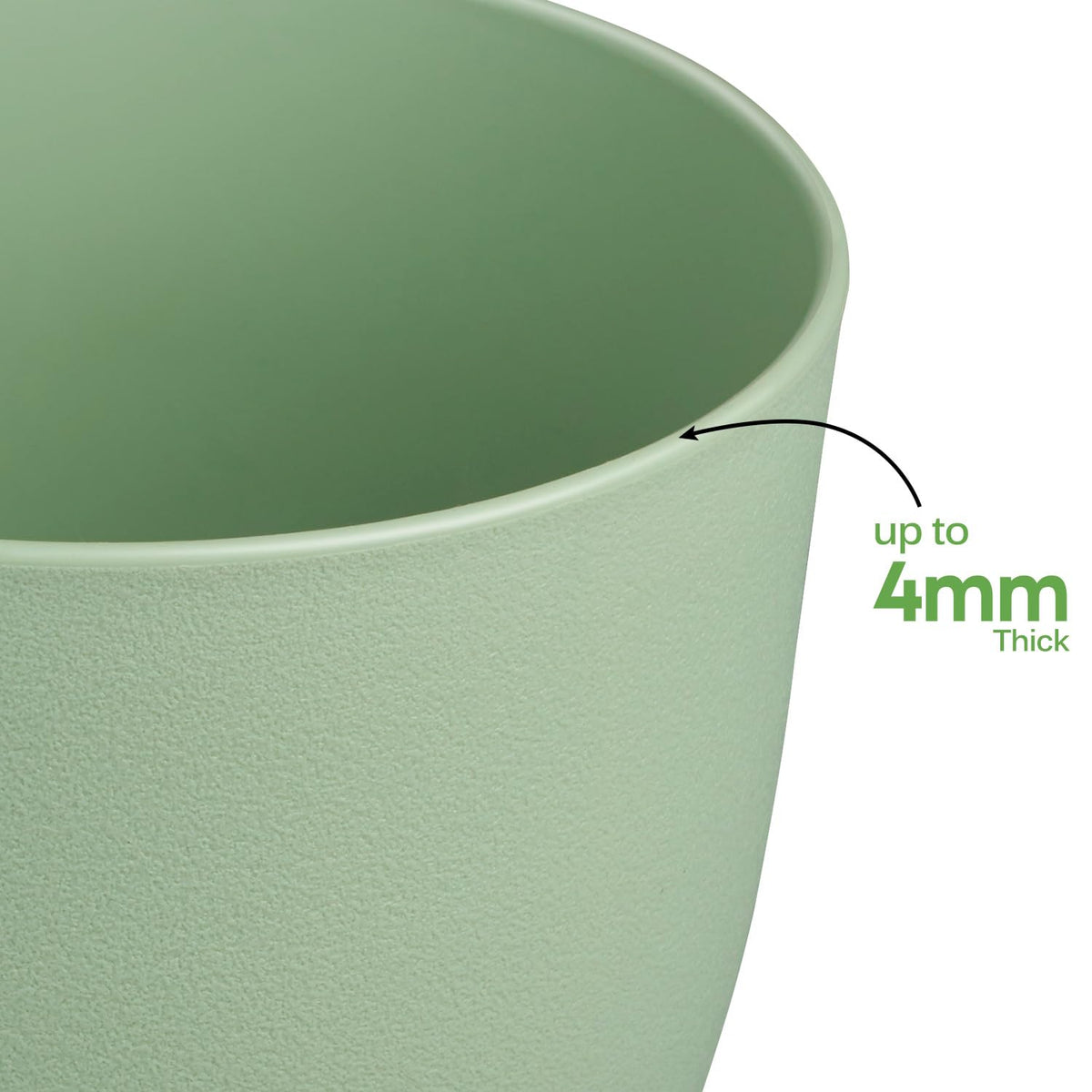 Ferlypote pot features deep planting space for herbs and succulents.