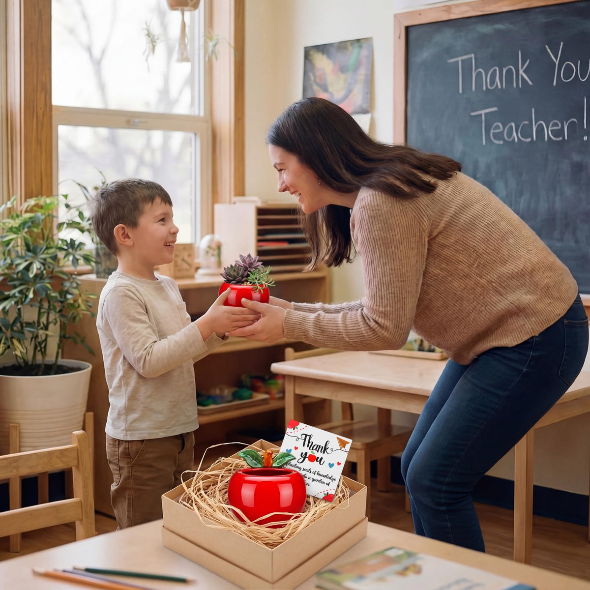 Ferrochef gift packaging featuring card set for teachers