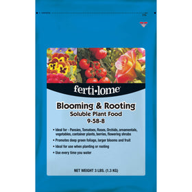 Ferti-Lome Blooming & Rooting Food enhances blooms for flowering shrubs and fruiting plants