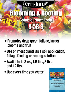 Versatile soil, foliage, and rooting applications for blooming and fruiting plants