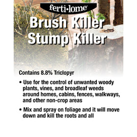 Ferti-Lome Brush Killer Stump Killer application on stump helps clear unwanted woody growth.