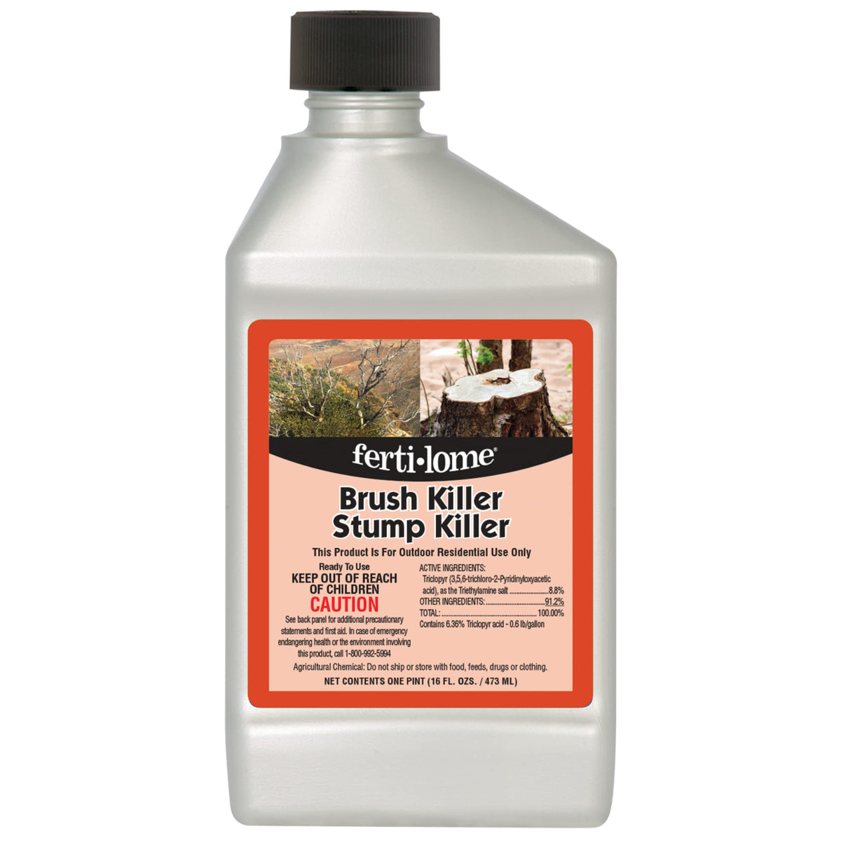 Ferti-Lome Brush Killer Stump Killer bottle ready to use for effective stump treatment.