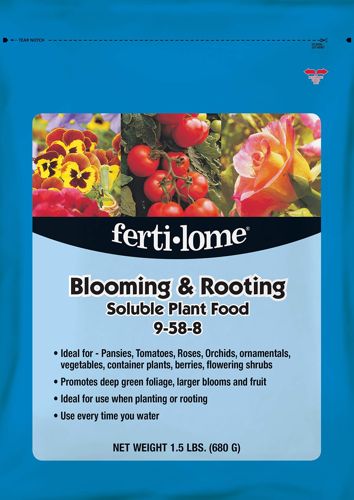 Ferti-Lome Deep Green Foliage and Healthy Roots for thriving plants.