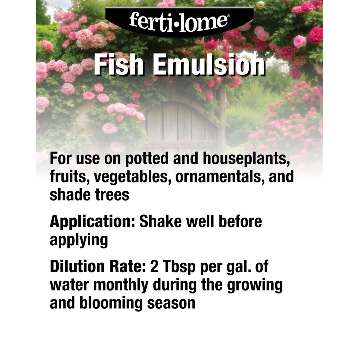 Ferti-lome fish emulsion foliage-growth promotes vibrant leaves for indoor and outdoor plants