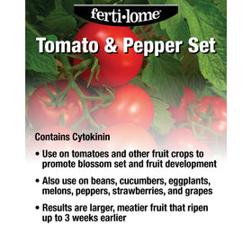 Ferti-Lome tomato and pepper spray may ripen fruit earlier by weeks