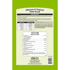 Ferti-Lome hibiscus fertilizer for tropical plants enhances color and growth.