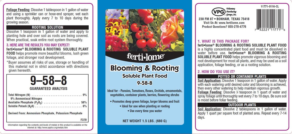 Ferti-Lome Vibrant Blooms on Roses Tomatoes and Orchids.