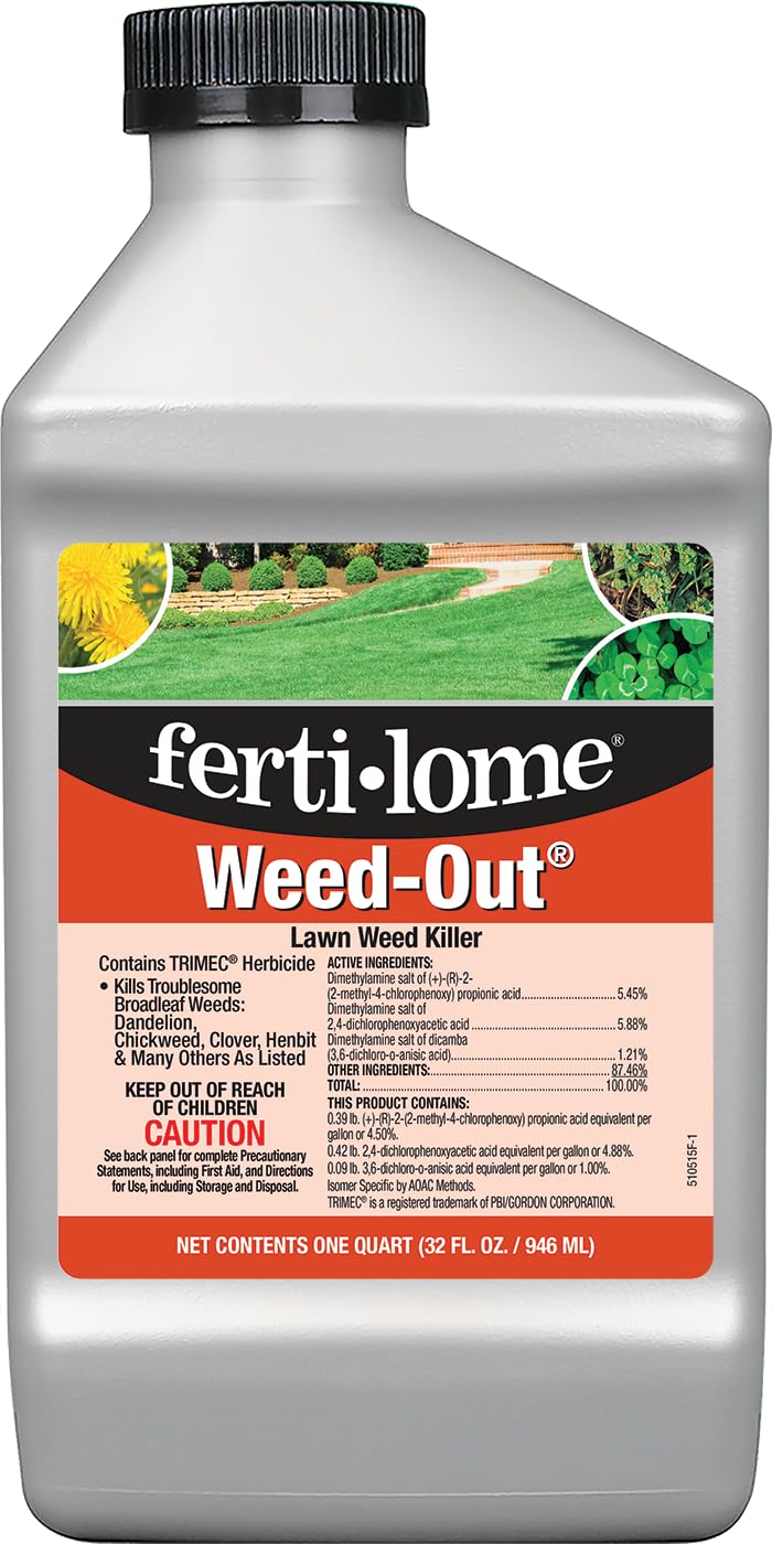 Ferti-lome Weed-Out bottle ready to treat up to 8,000 sq ft of lawn