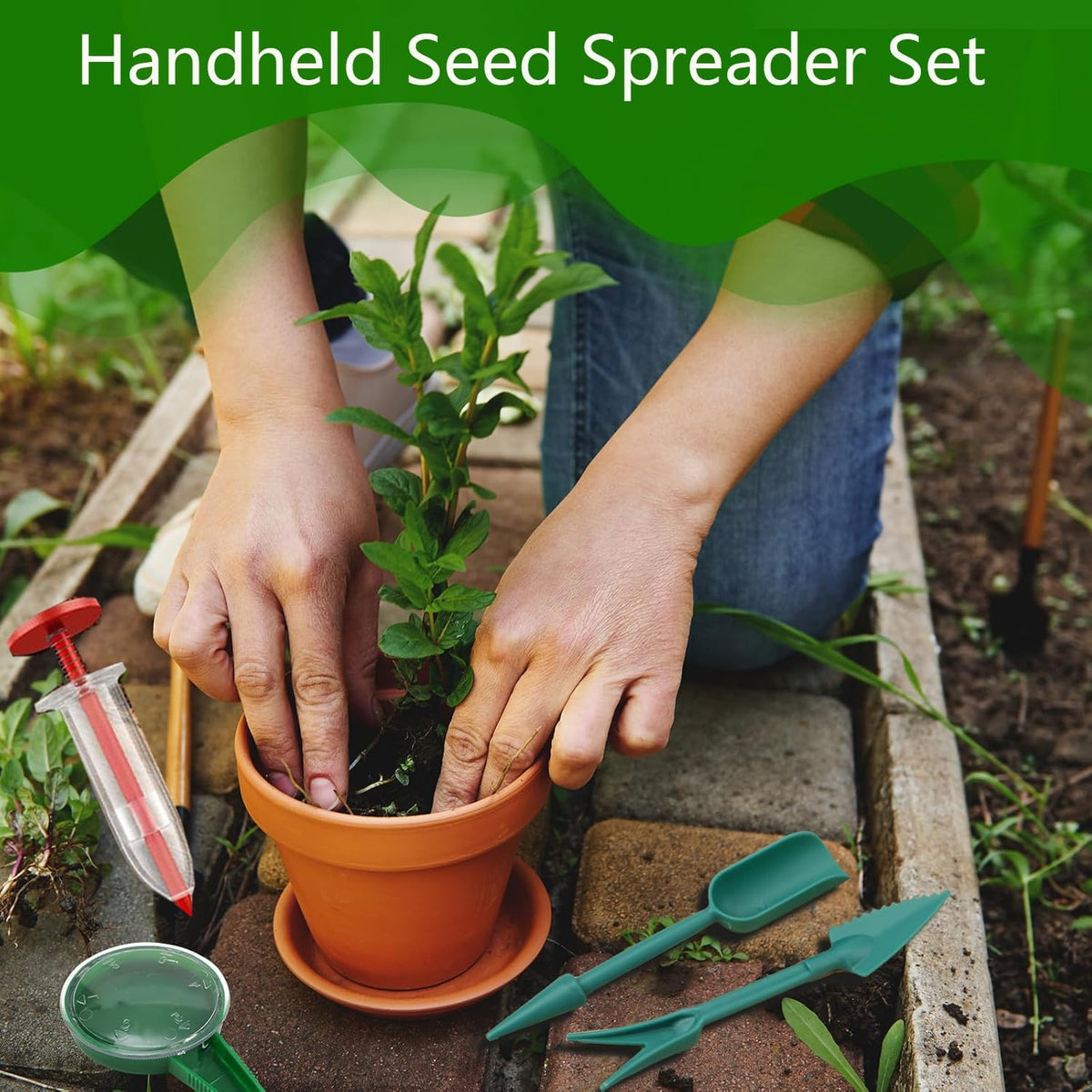 Fertile Rain seed dispenser for easy operation and quick sowing.