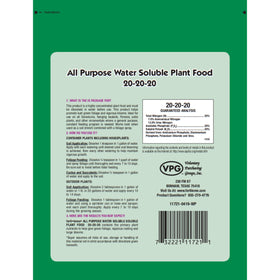 Ferti-lome 20-20-20 water-soluble plant food bottle for indoor and outdoor use