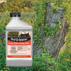 Ferti-lome Brush Killer Stump Killer label close-up showing application directions.