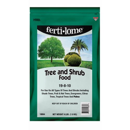 Ferti-Lome tree and shrub food 4 lb bottle pour near feeder roots for robust growth.