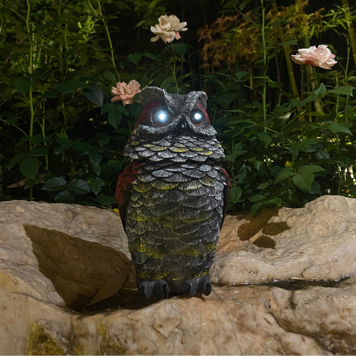 FESTGLOX charming garden decor that doubles as a humane deterrent