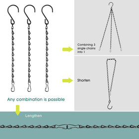 Fetanten adjustable-length chain lets you customize hanging height