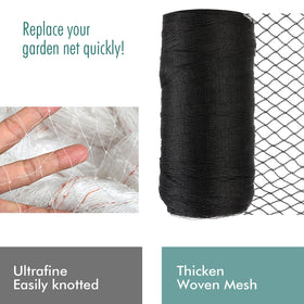 Fetanten easy-installation netting in a garden setting