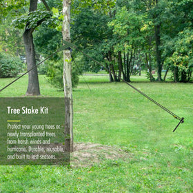 Fetanten heavy-duty steel stake 15-8-inch demonstrates durable grounding for windy yards