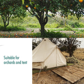 Fetanten outdoor use highlights versatility for tents, gardens, and lean-to stabilization