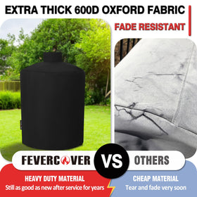 FEVERCOVER 22-inch diameter grill cover shields weather and dust