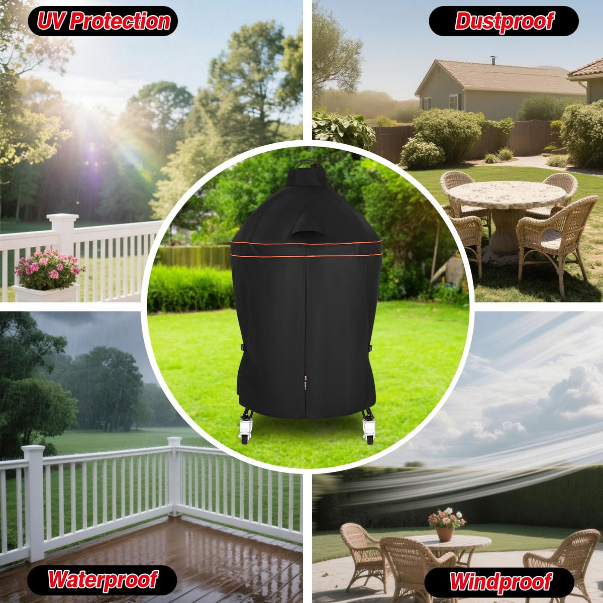 FEVERCOVER all-weather protection against rain, snow, wind, and hail