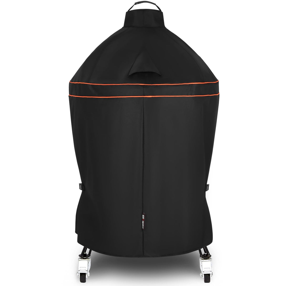FEVERCOVER grill cover on Kamado Joe Classic Joe protecting from rain and dust
