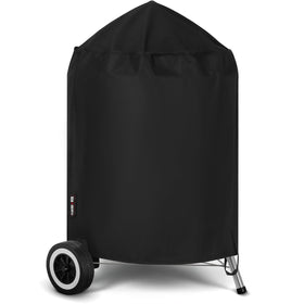 FEVERCOVER grill cover for Weber 22-inch front view protects against rain and dust