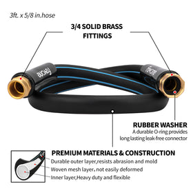 FEVONE 5-8 inner diameter hose ensures smooth, consistent water flow.