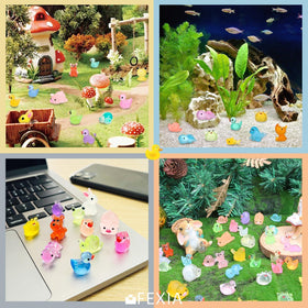 FEXIA aquarium diorama figurines enhance pet habitats with playful details