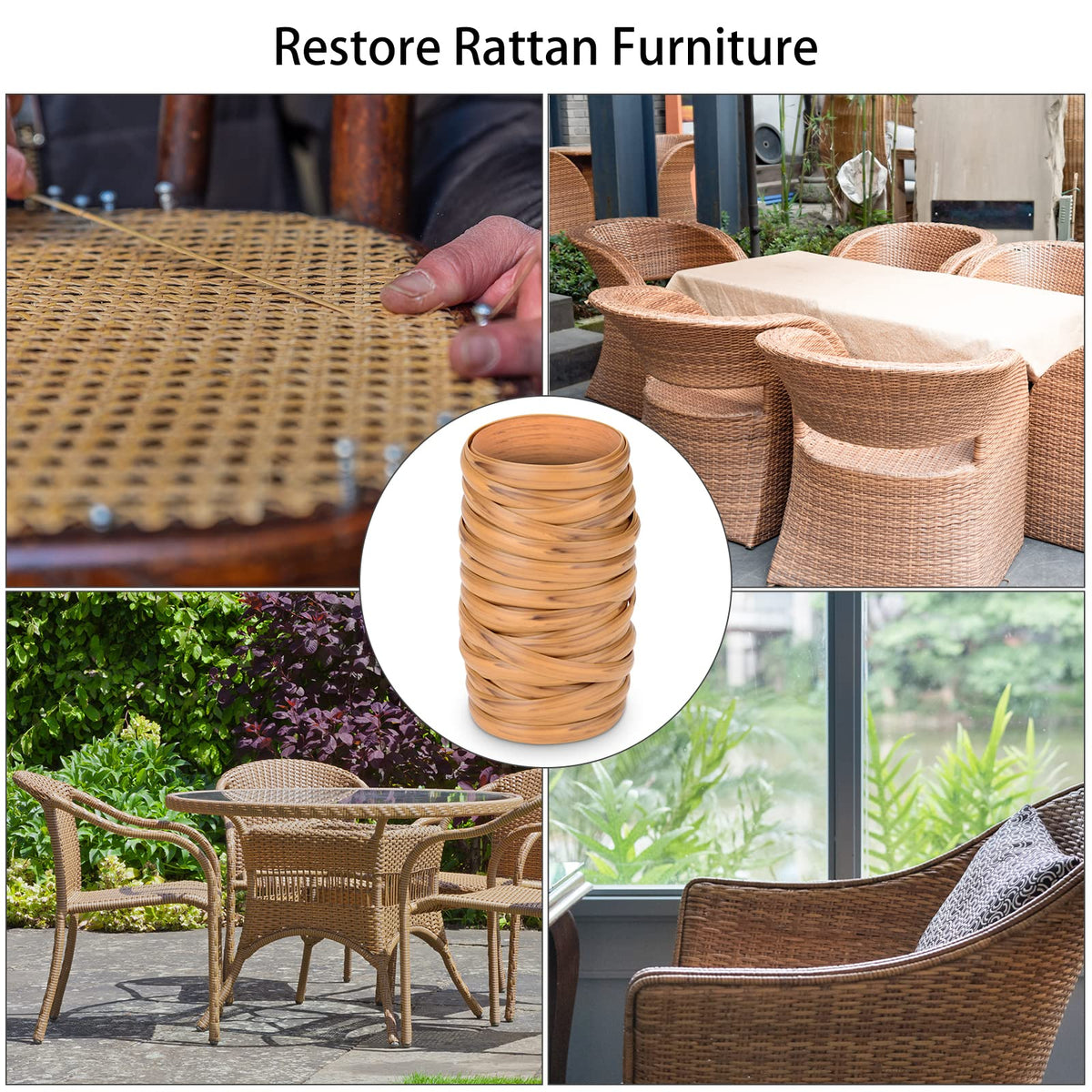 Feyart repair kit demonstrates hand weaving and joint bonding for wicker
